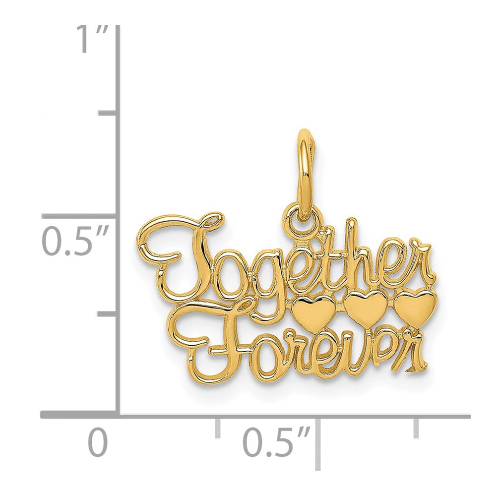 14K TOGETHER FOREVER Charm