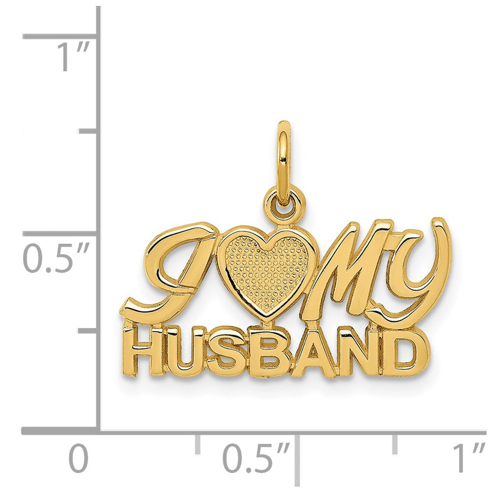 14k I (Heart) MY HUSBAND Charm