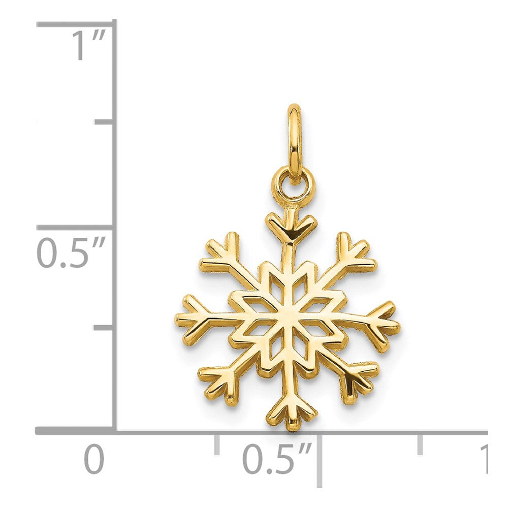 14k Snowflake Charm