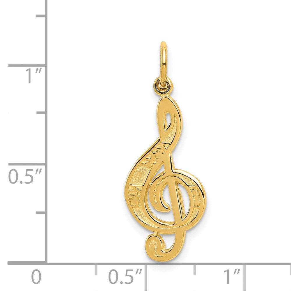 14k Treble Clef Charm
