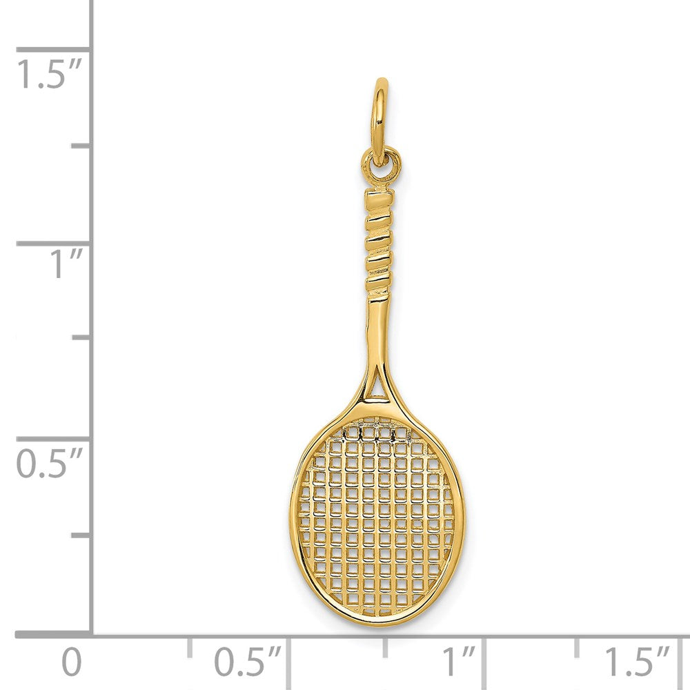 14k Tennis Racquet Charm