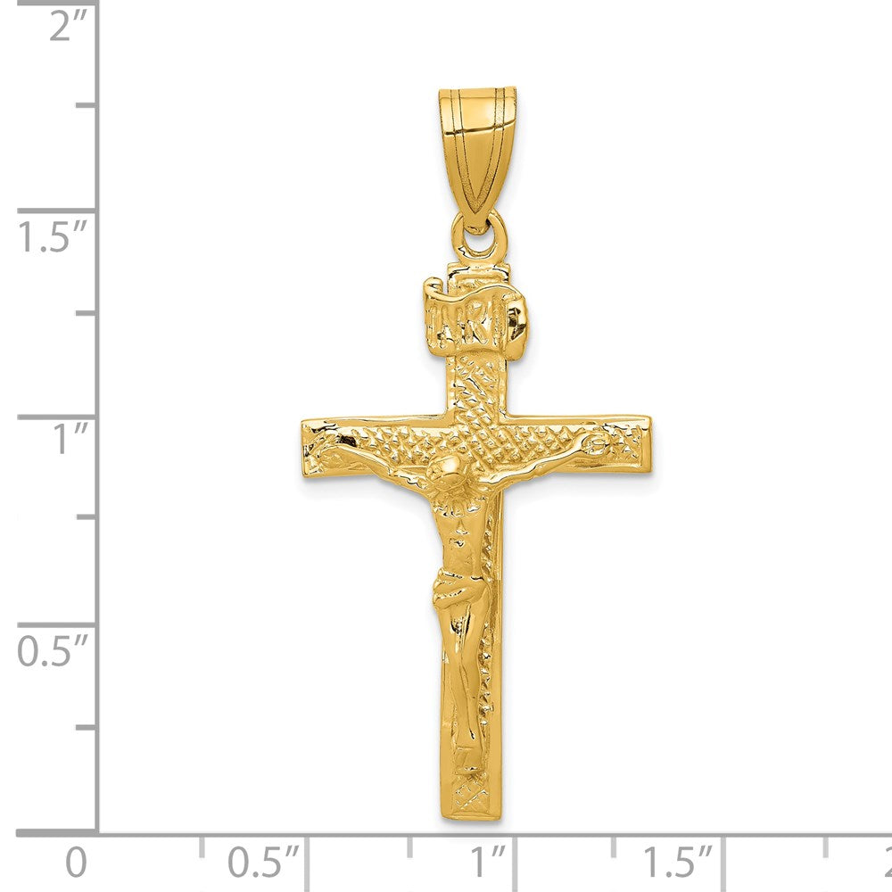 14k INRI Crucifix Pendant