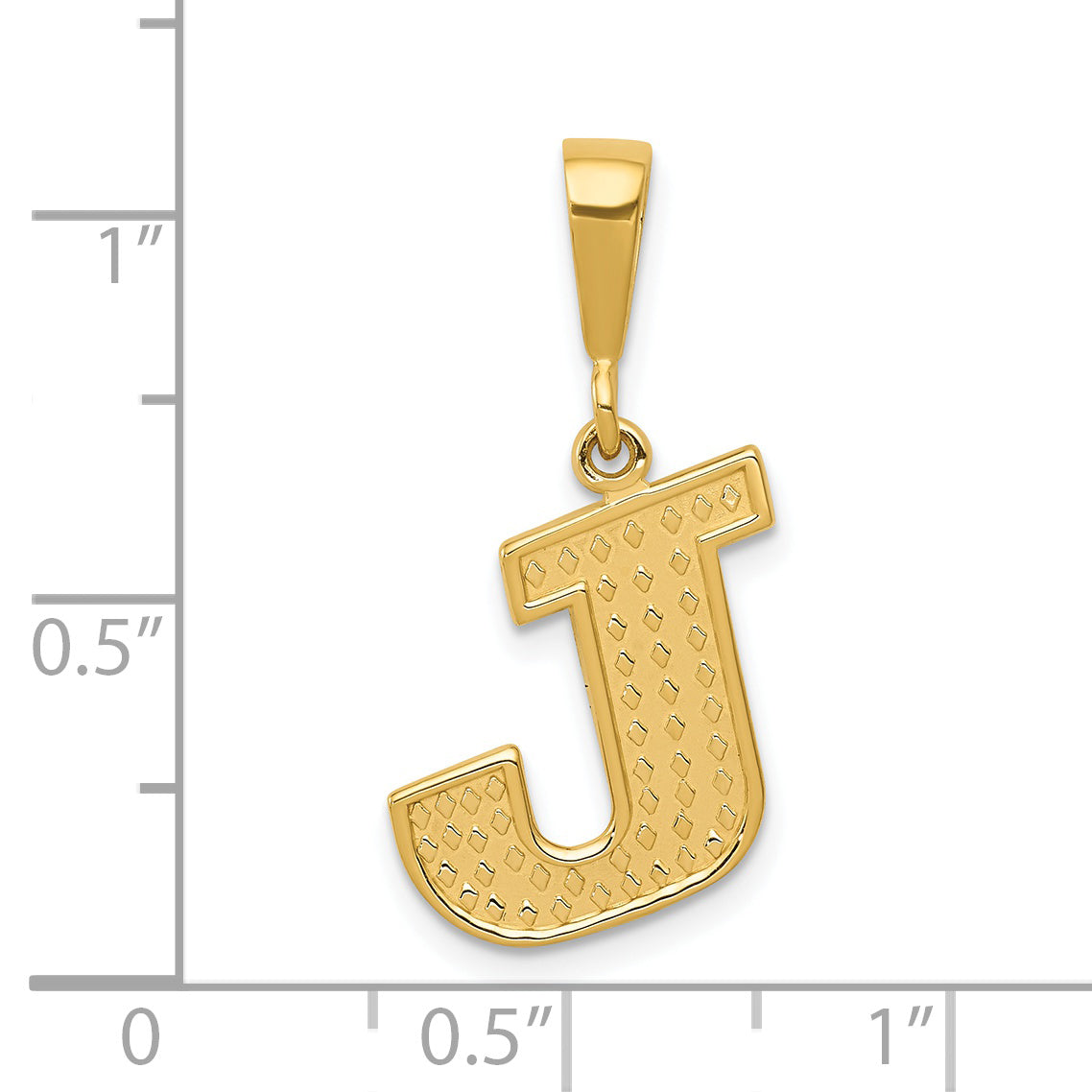 14K Initial J Charm C1449-J