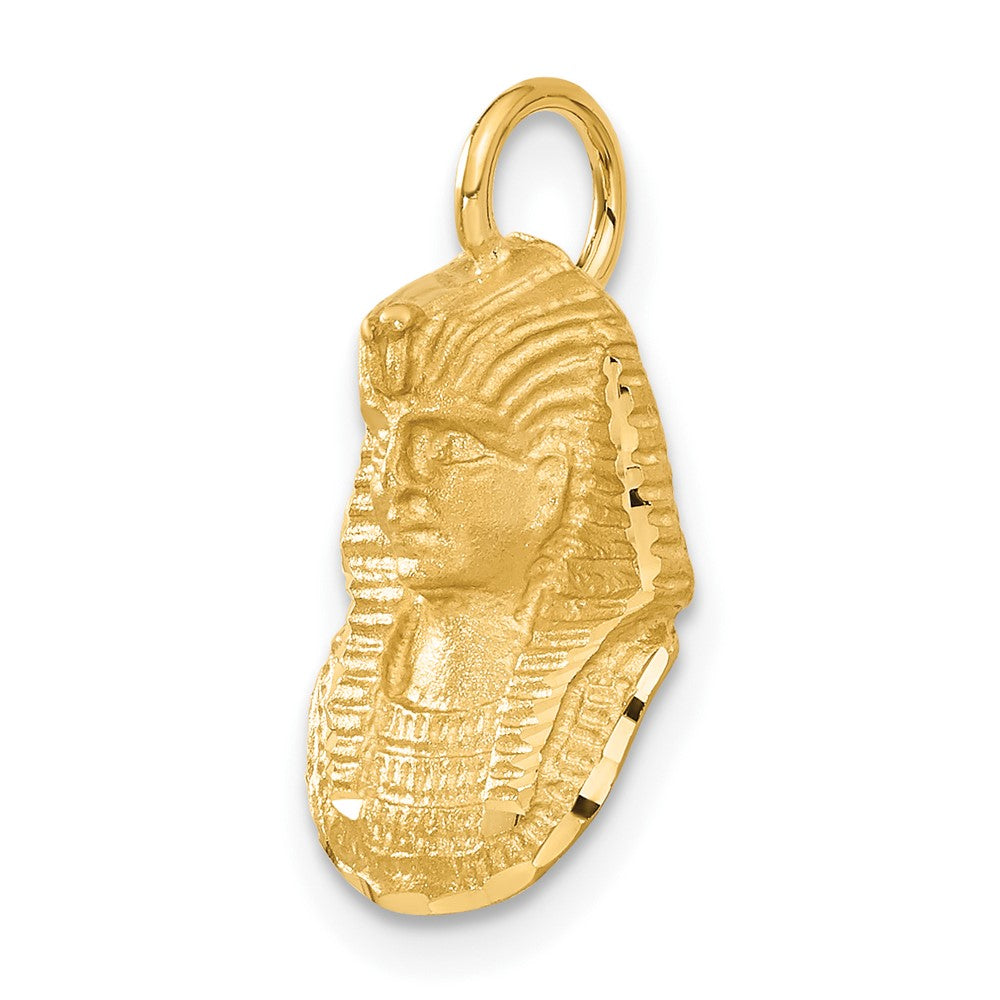14k Satin D/C King Tut Charm