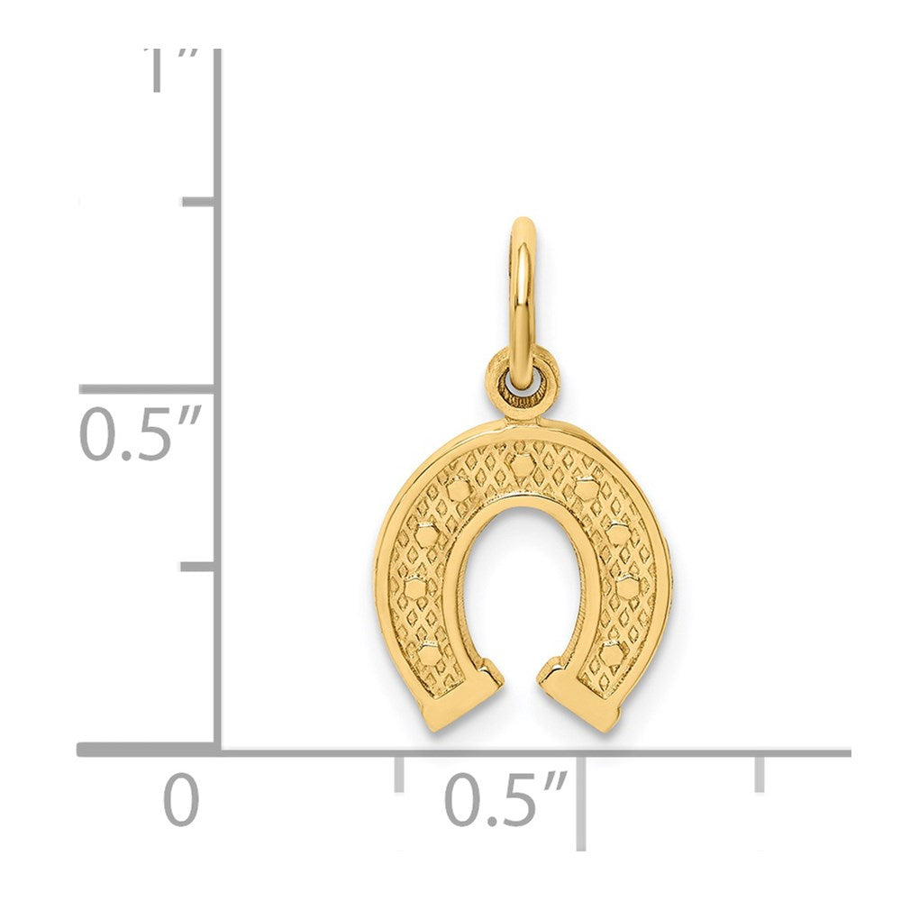 14k Horseshoe Charm