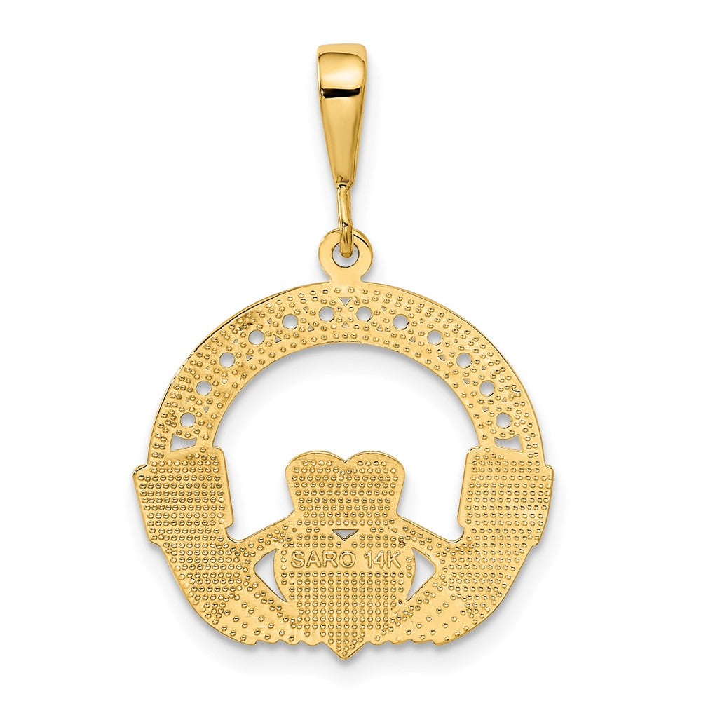 14k Claddagh Pendant