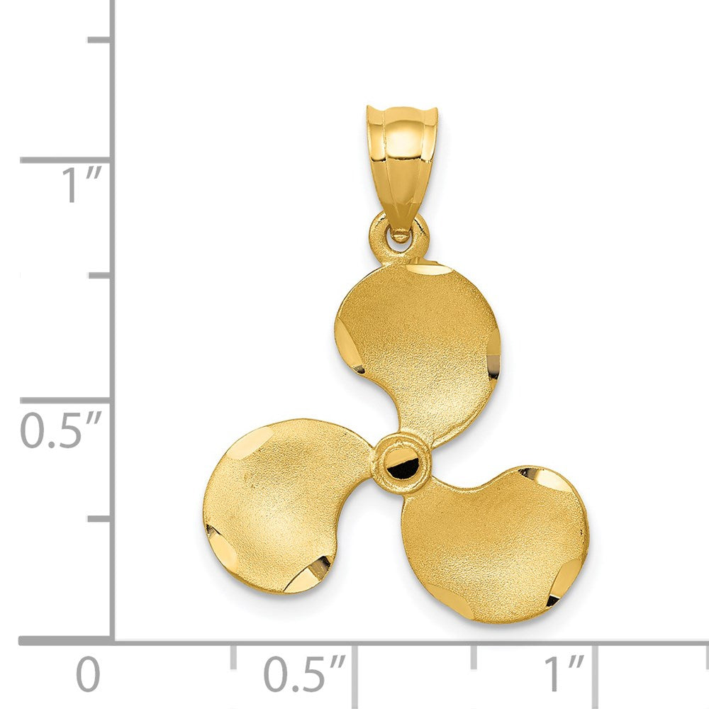 14k Propeller Pendant