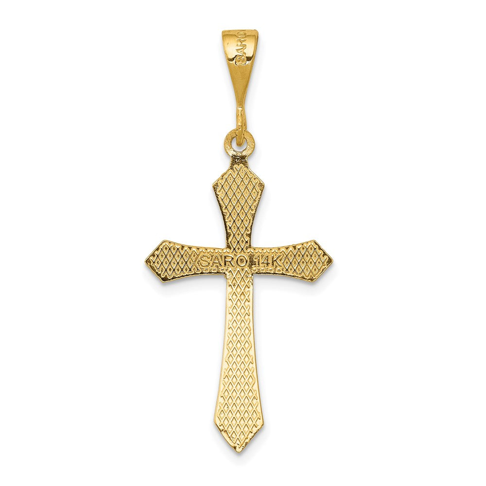 14k Passion Cross Pendant