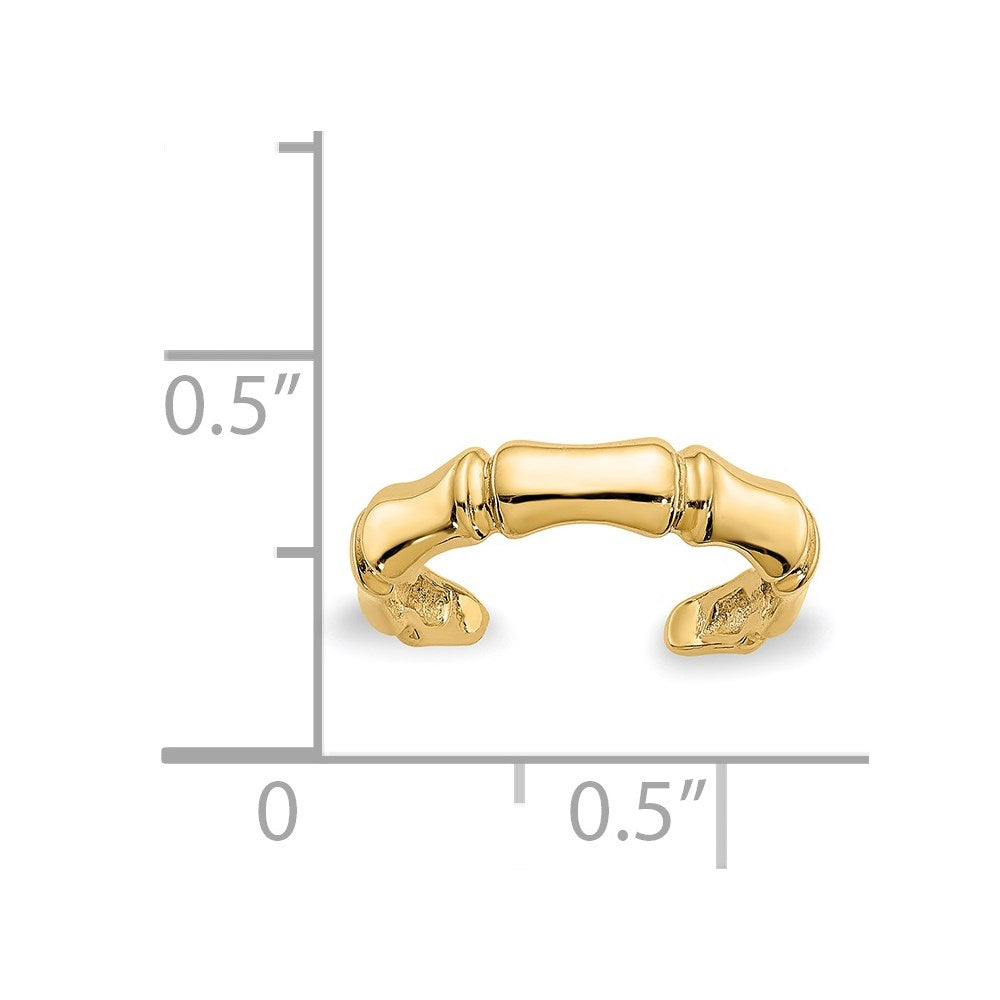 14k Bamboo Toe Ring