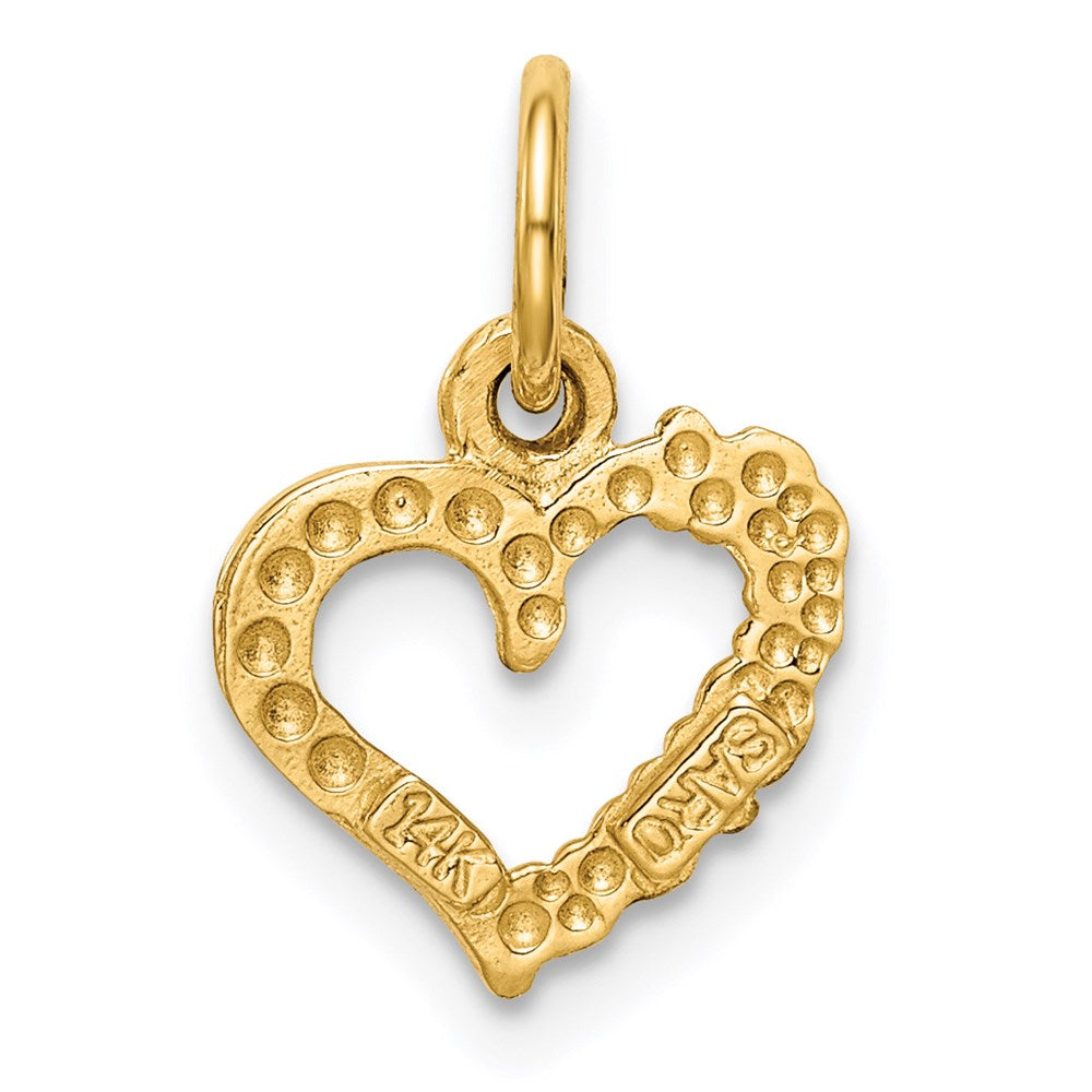 14k Polished I LOVE YOU Heart Charm
