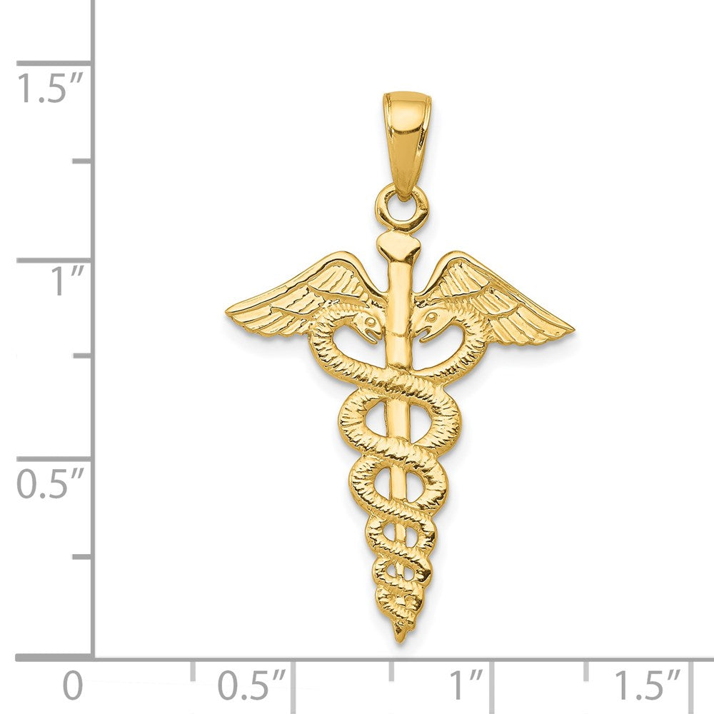 14k Caduceus Pendant