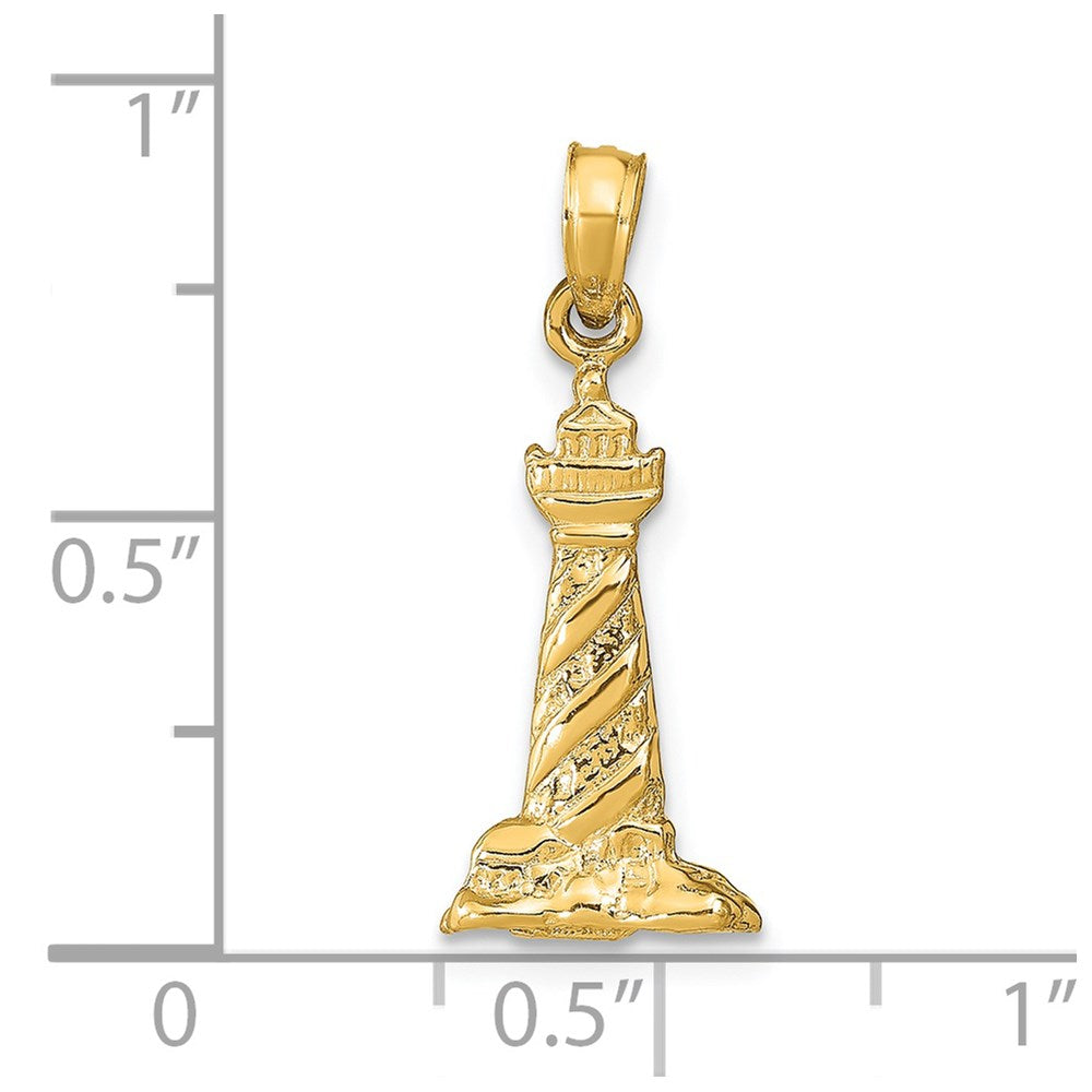 14k 3D St. Augustine Lighthouse Pendant