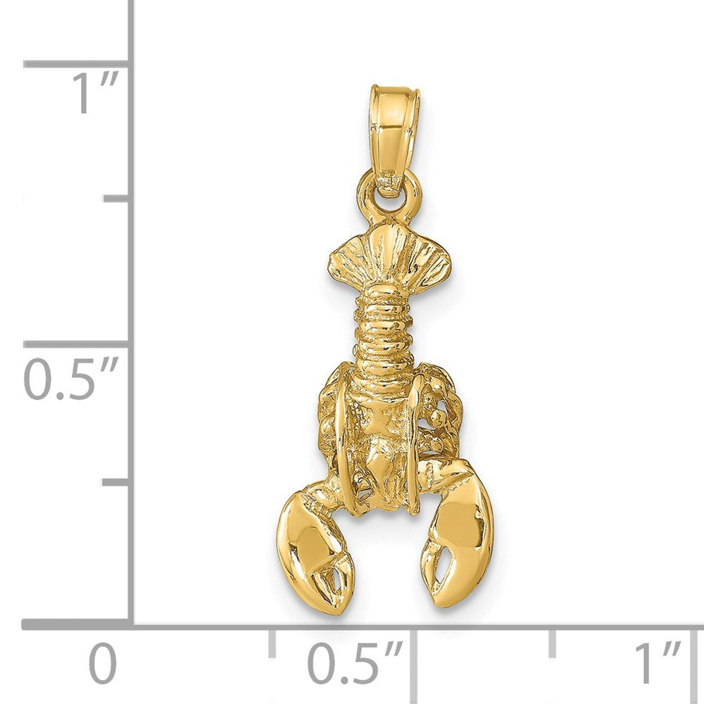 14k Moveable Lobster Pendant