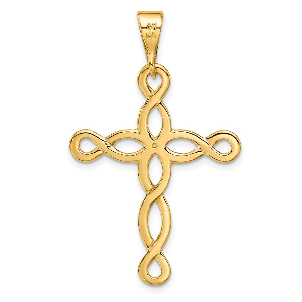 14k Polished Cross Pendant