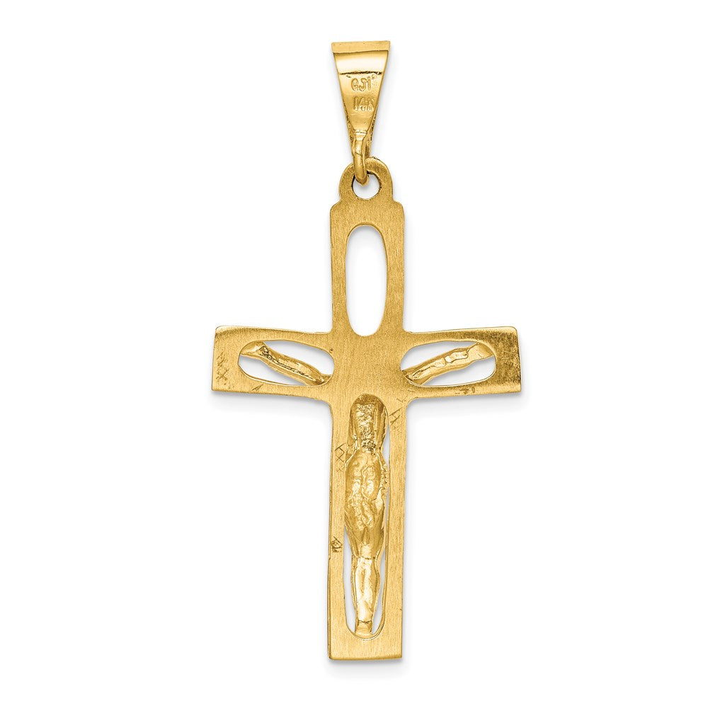14k Polished Crucifix Pendant