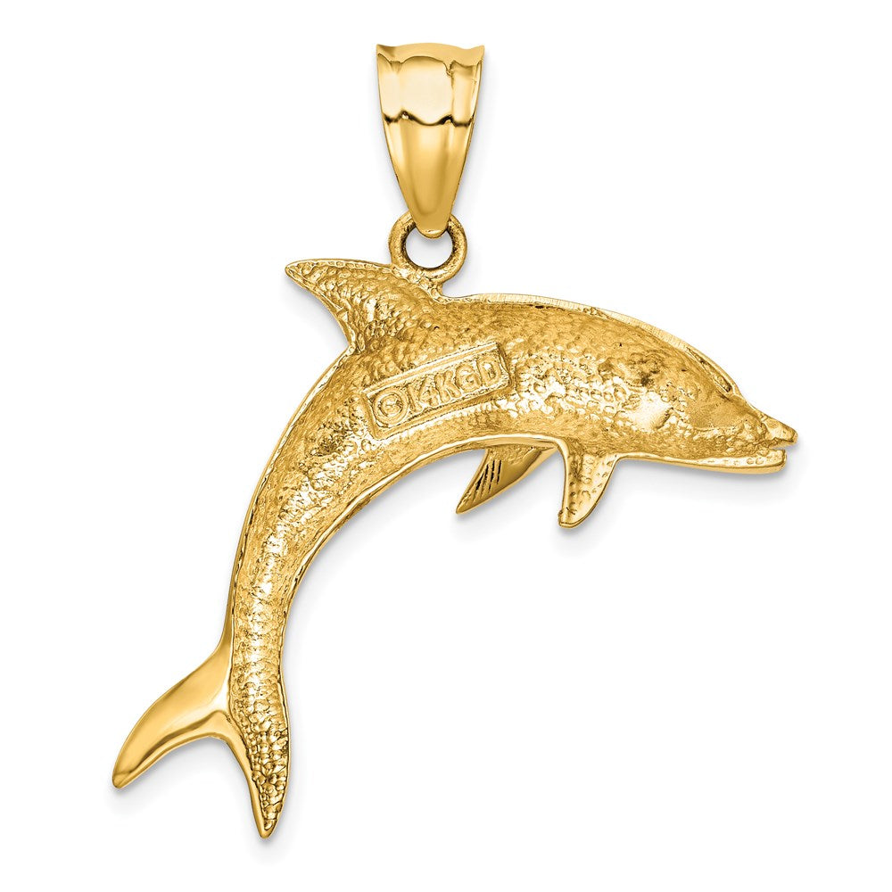 14k Dolphin Pendant