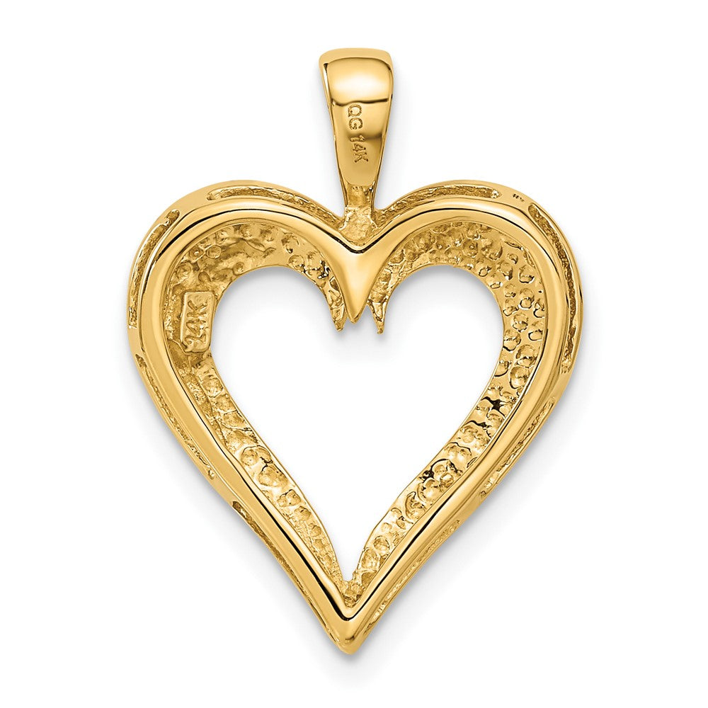 14K Polished Heart Pendant