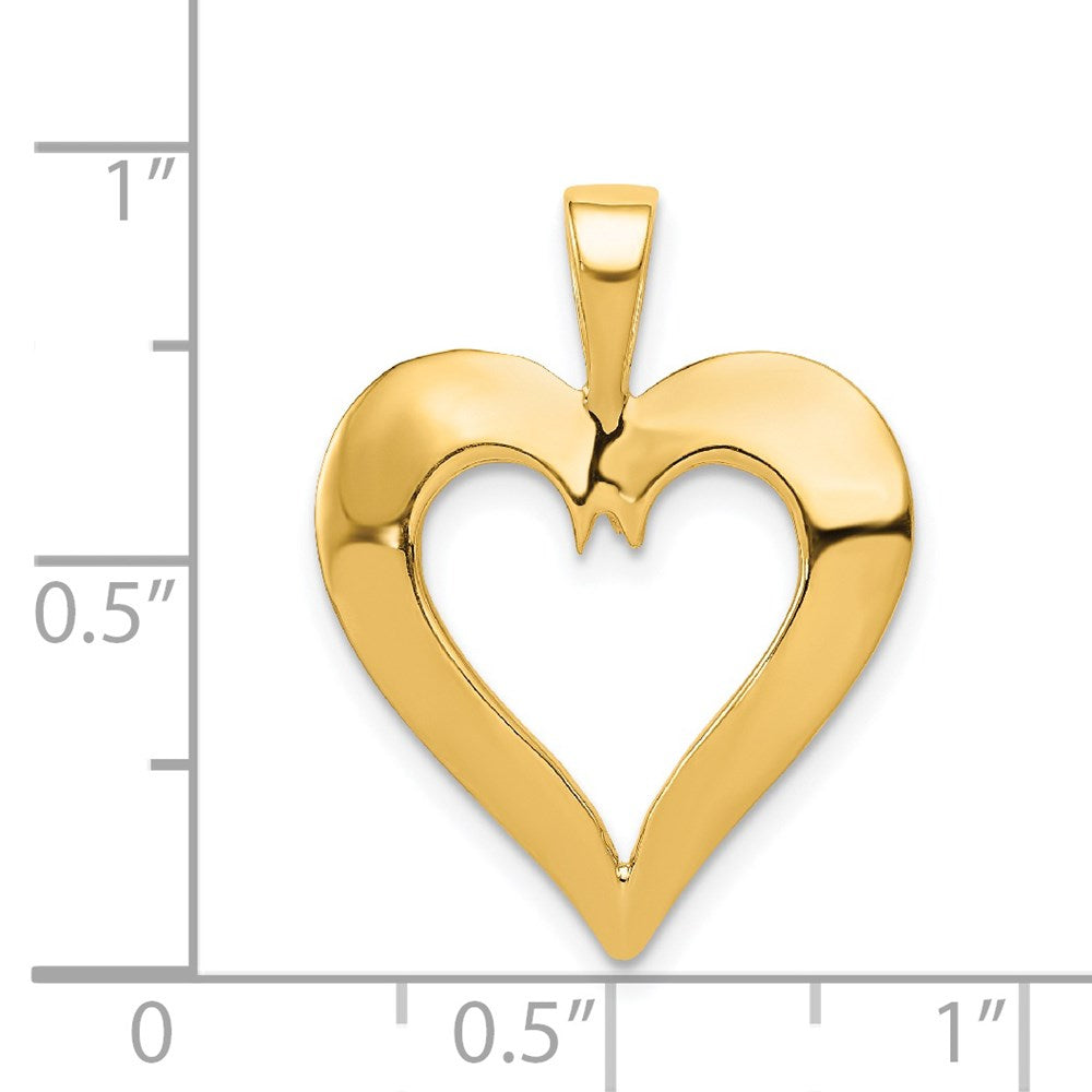 14K Polished Heart Pendant