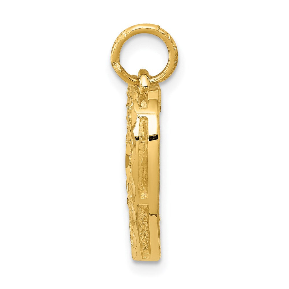 14K Polished Heart Pendant