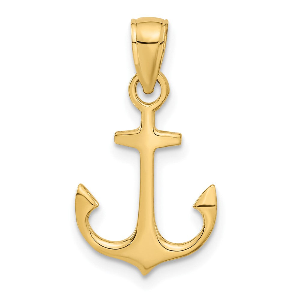 14k Anchor Pendant