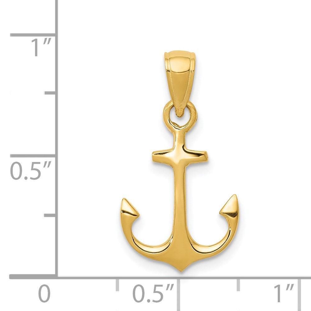 14k Anchor Pendant