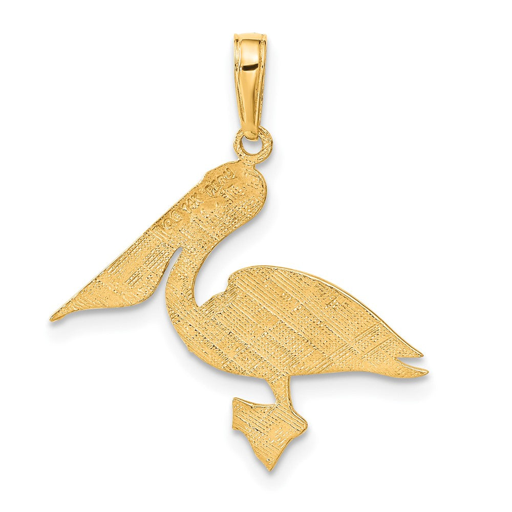14k Pelican Pendant