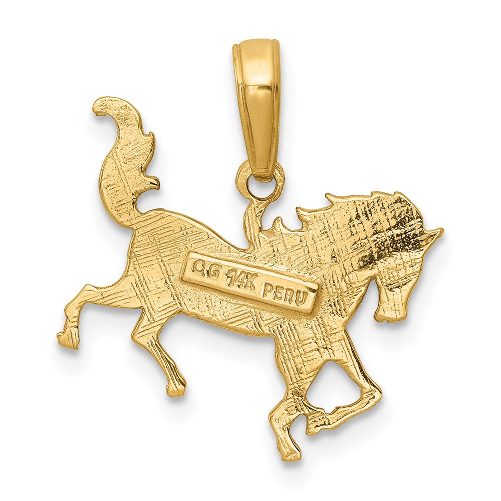 14k Horse Pendant
