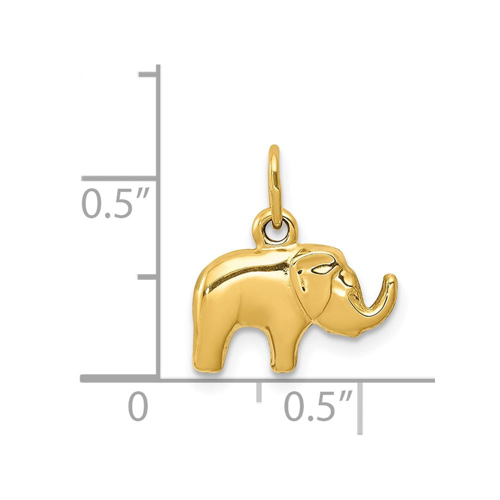 14k Elephant Charm
