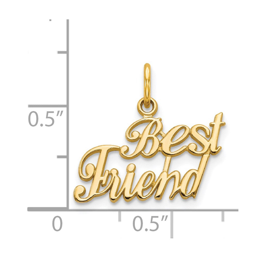 14k BEST FRIEND Charm