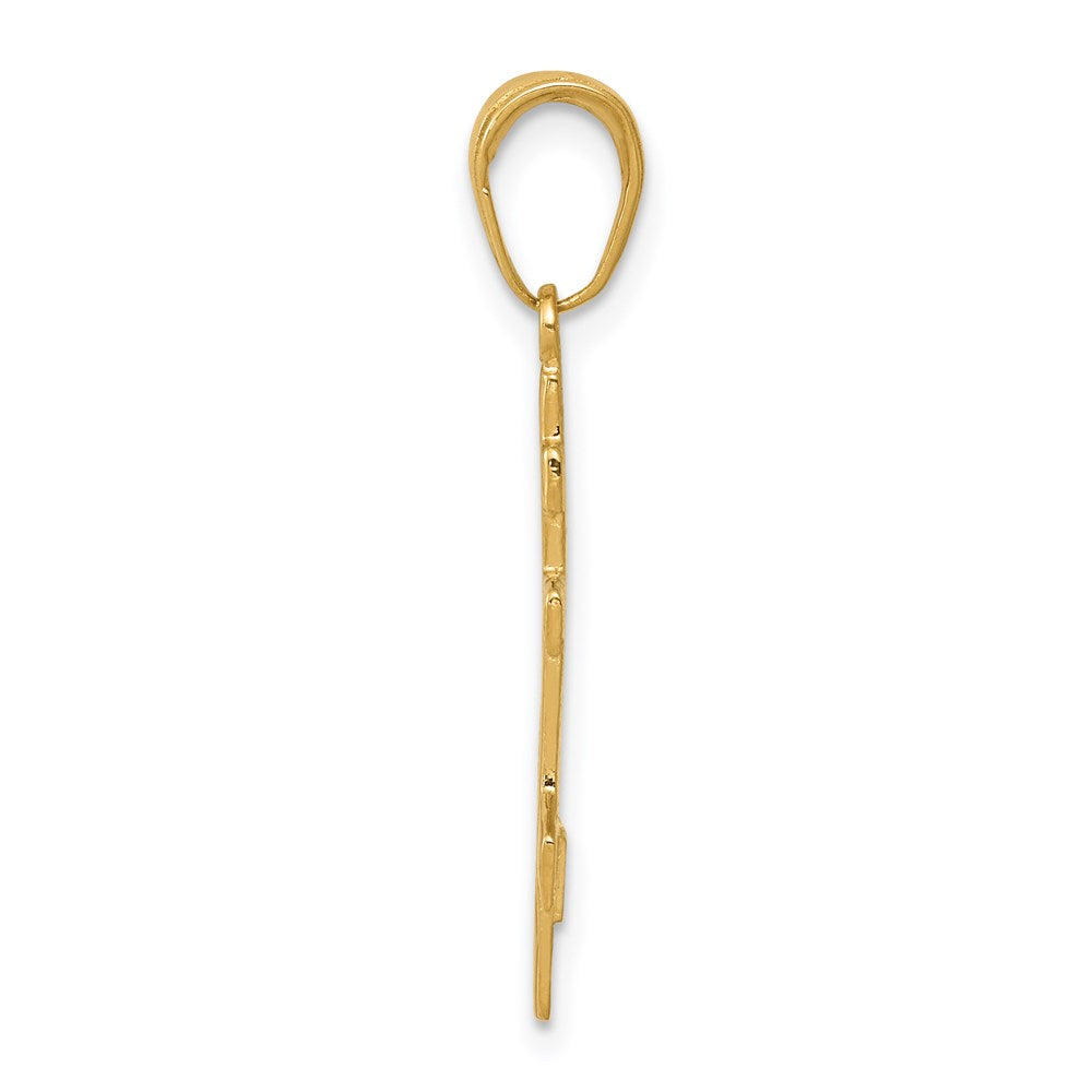 14k Eastern Orthodox Cross Pendant