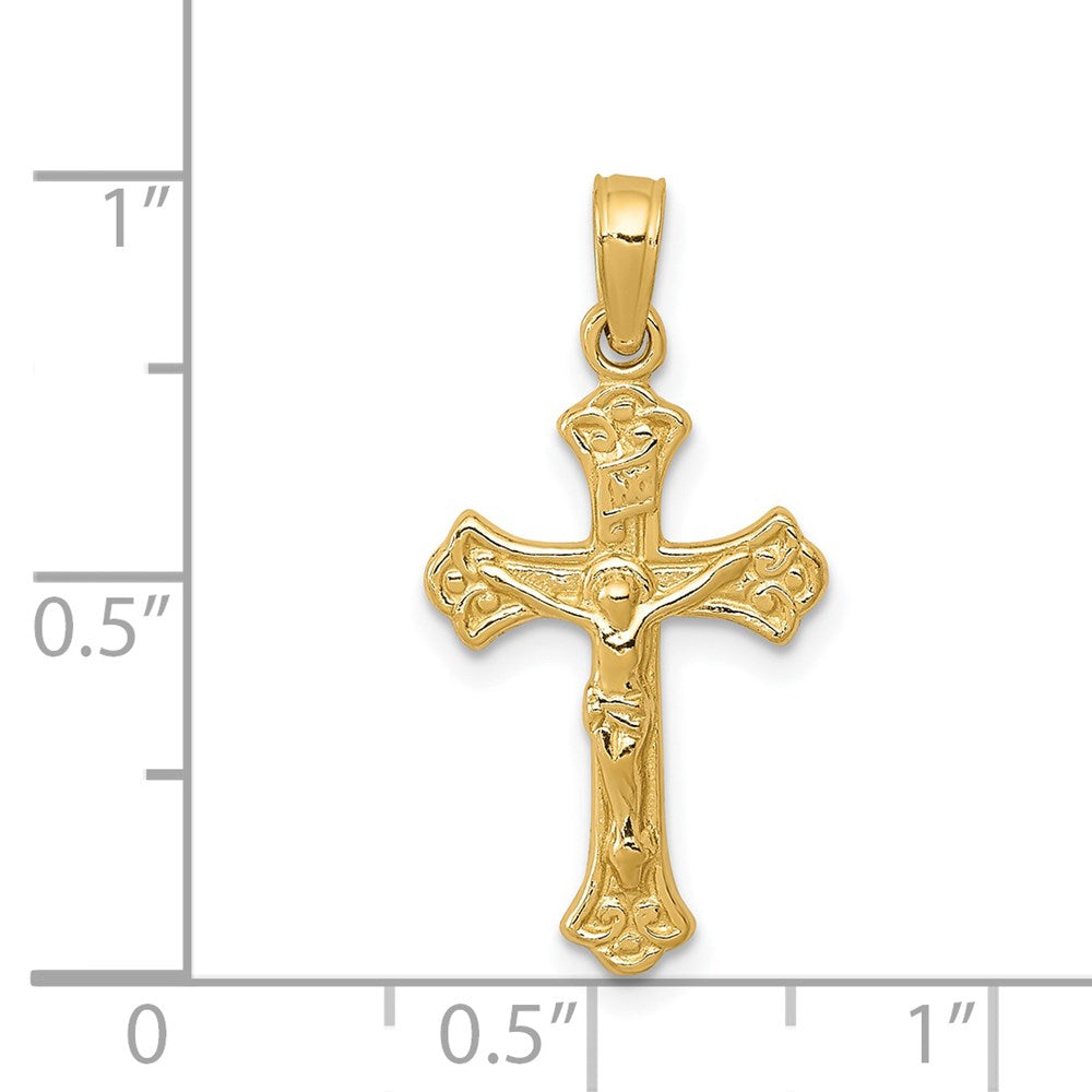14k INRI Crucifix Charm