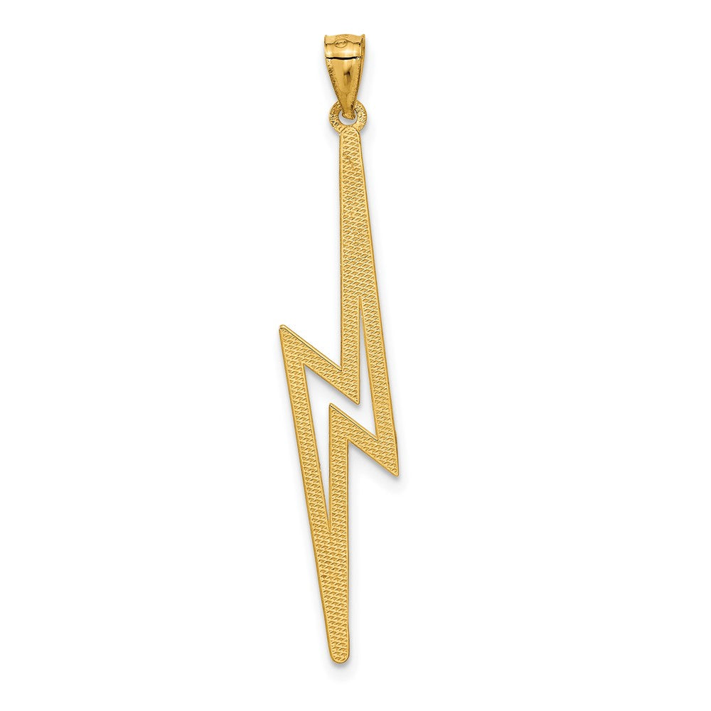 14k Polished D/C Lightning Bolt Pendant