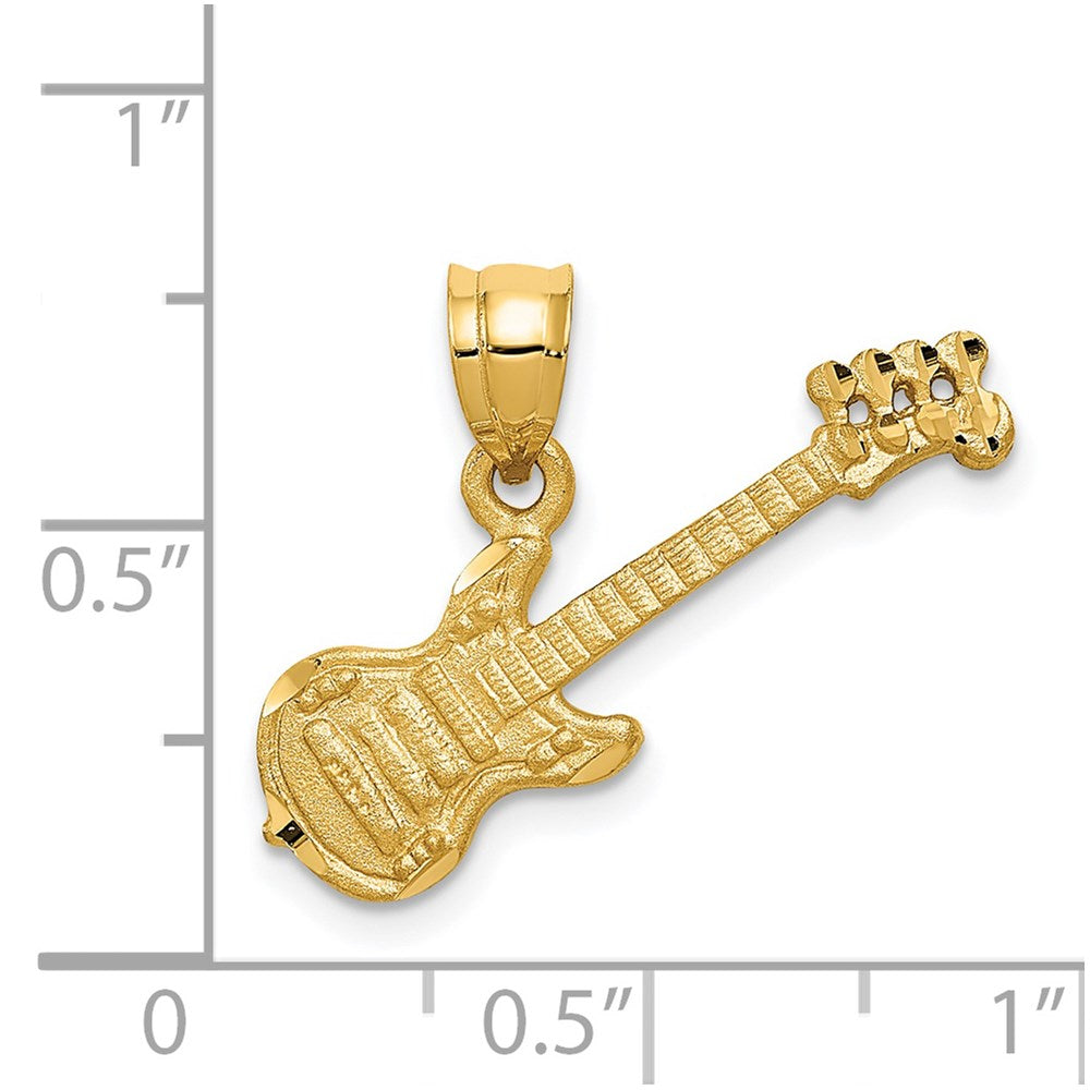 14k 3D Guitar Charm
