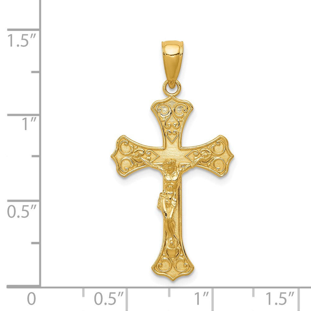 14K Crucifix Pendant