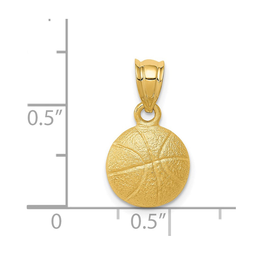 14k Basketball Charm
