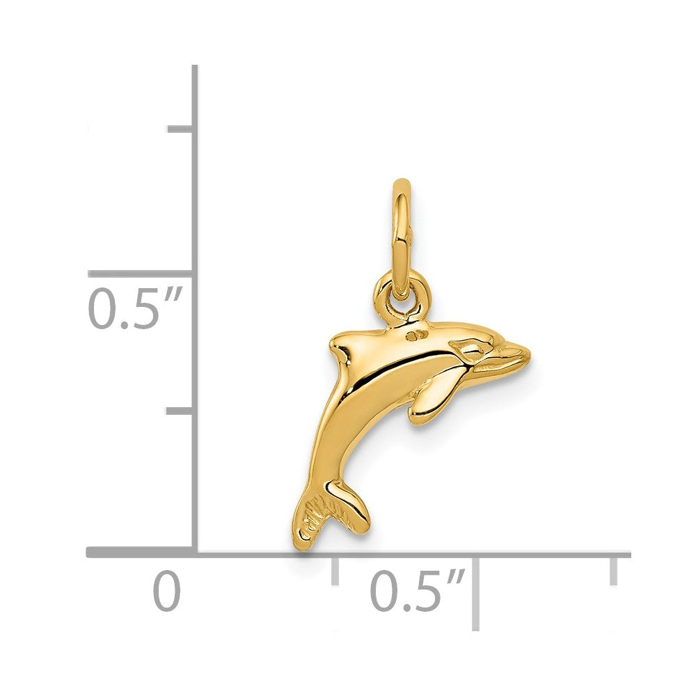 14k Dolphin Pendant