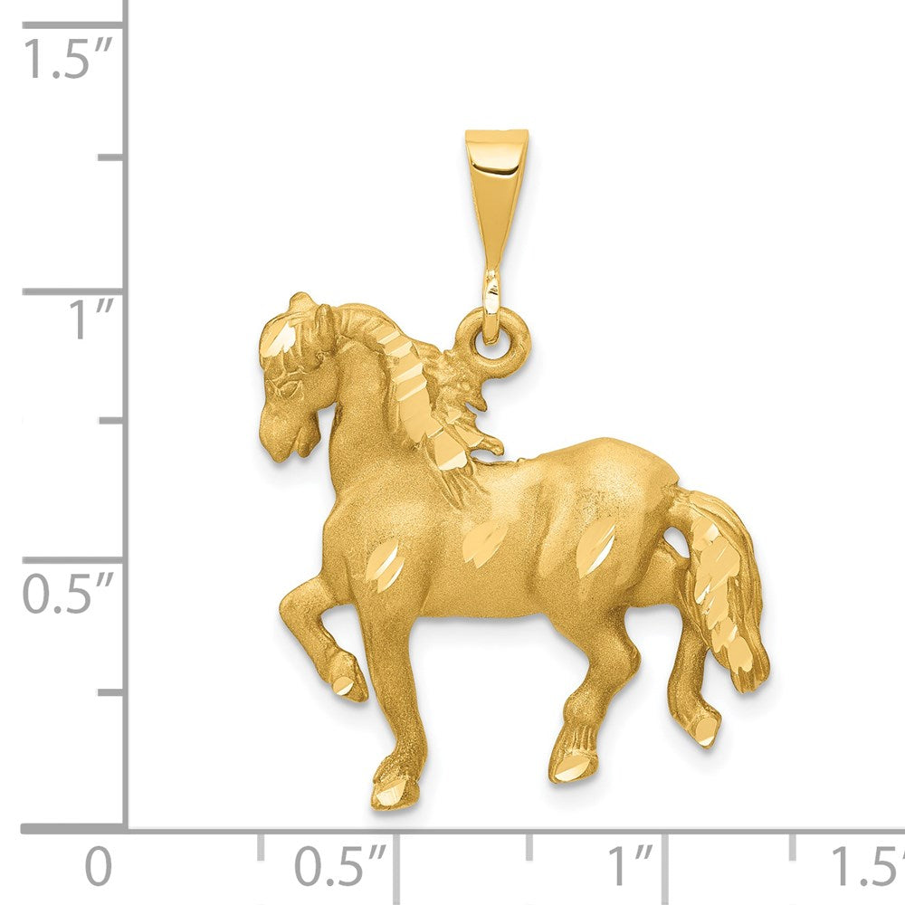 14k Horse Pendant