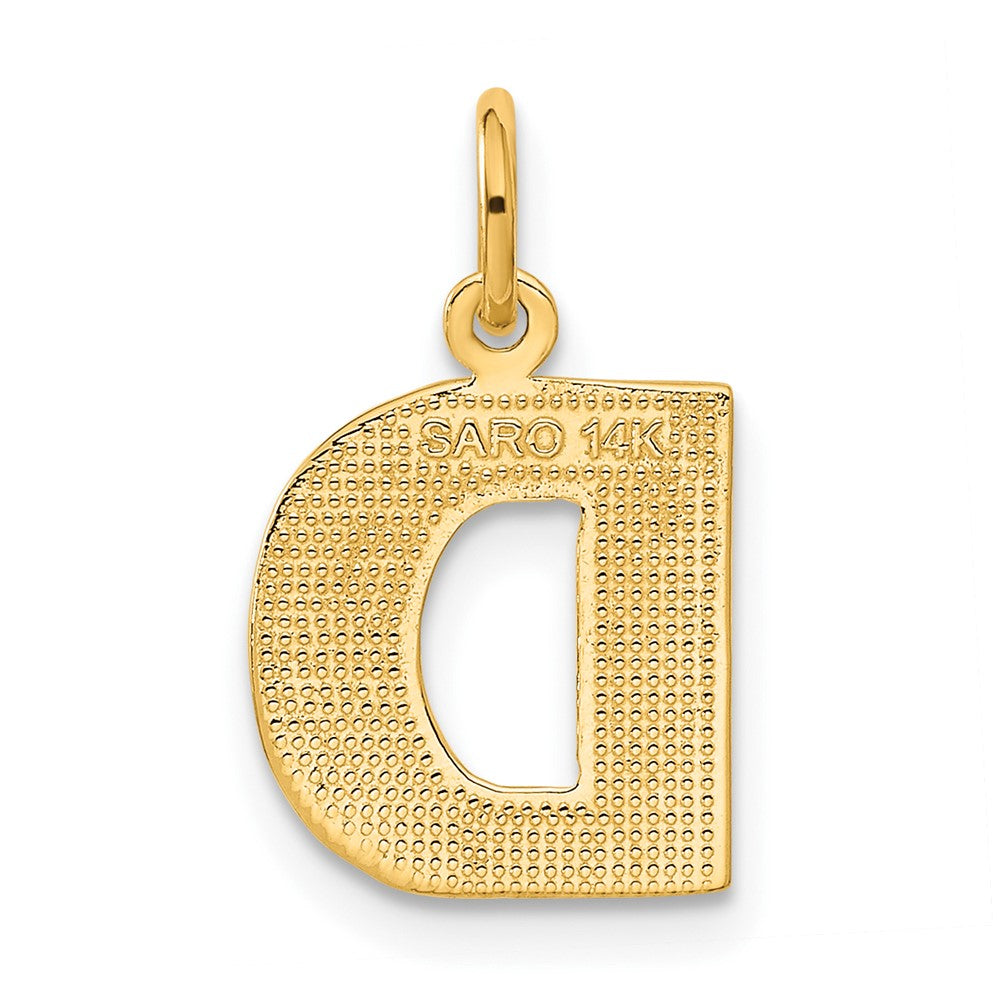 14k Letter D Initial Charm