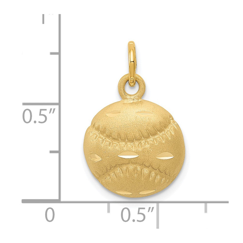 14k Baseball Charm
