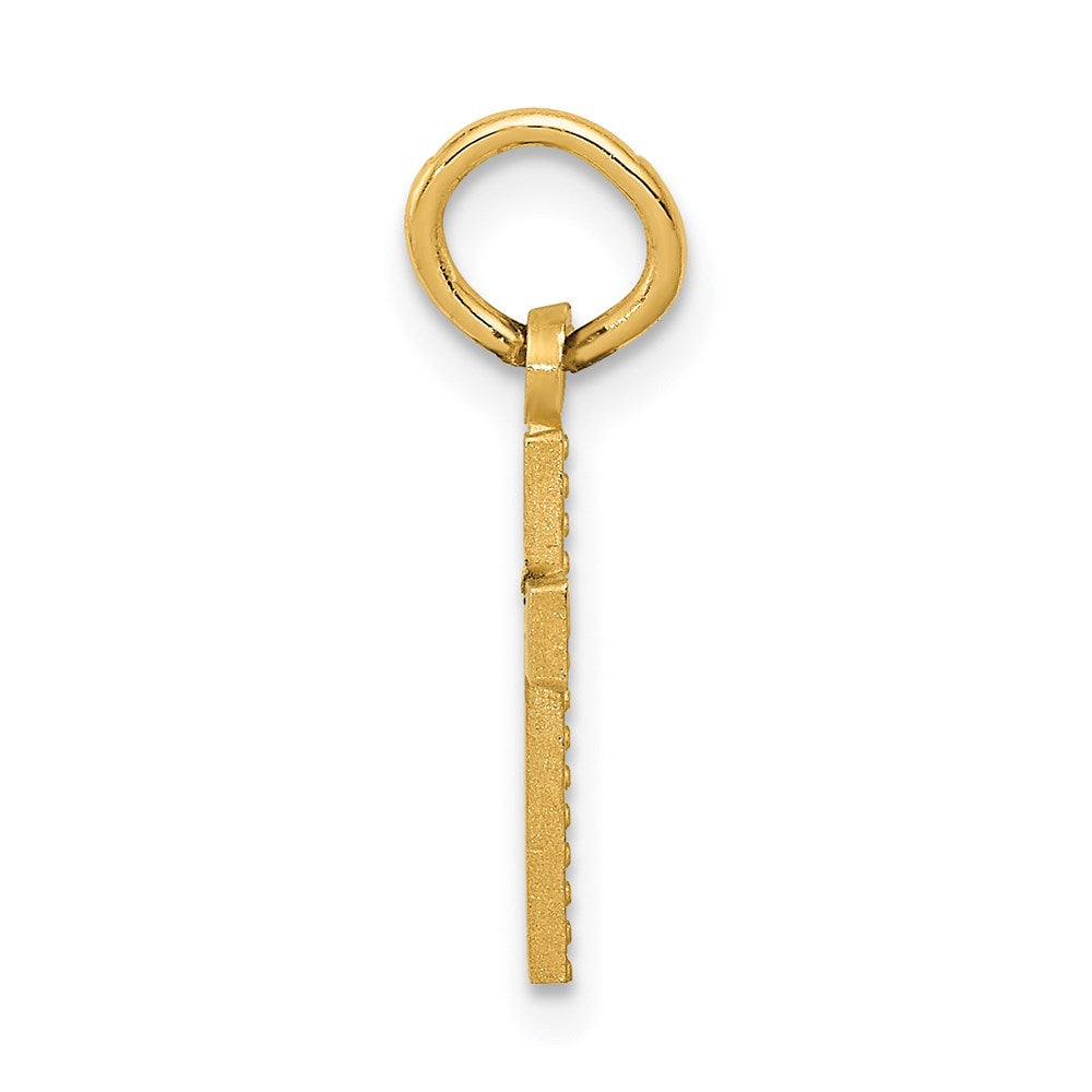 14k Tiny Cross Charm