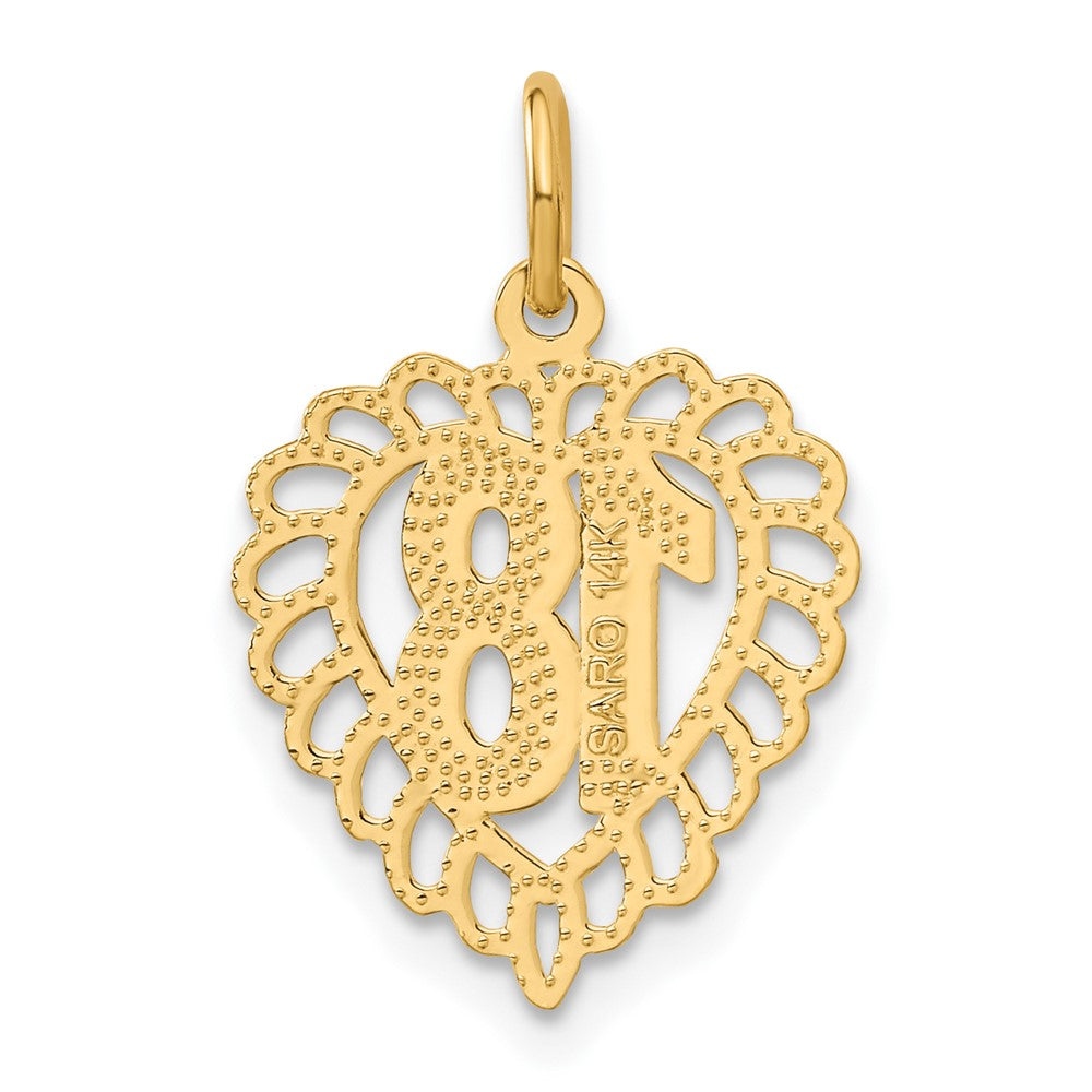 14k 18 Heart Charm