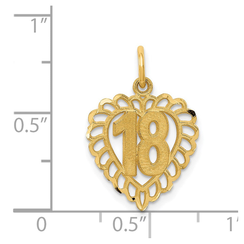 14k 18 Heart Charm