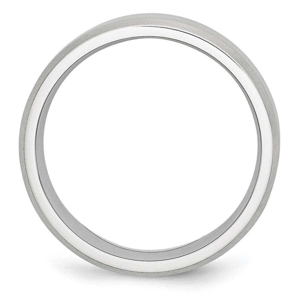 Chisel Cobalt Beveled Edge Satin 7mm Band