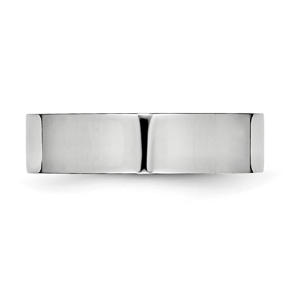Chisel Cobalt Flat Polished 6mm Band