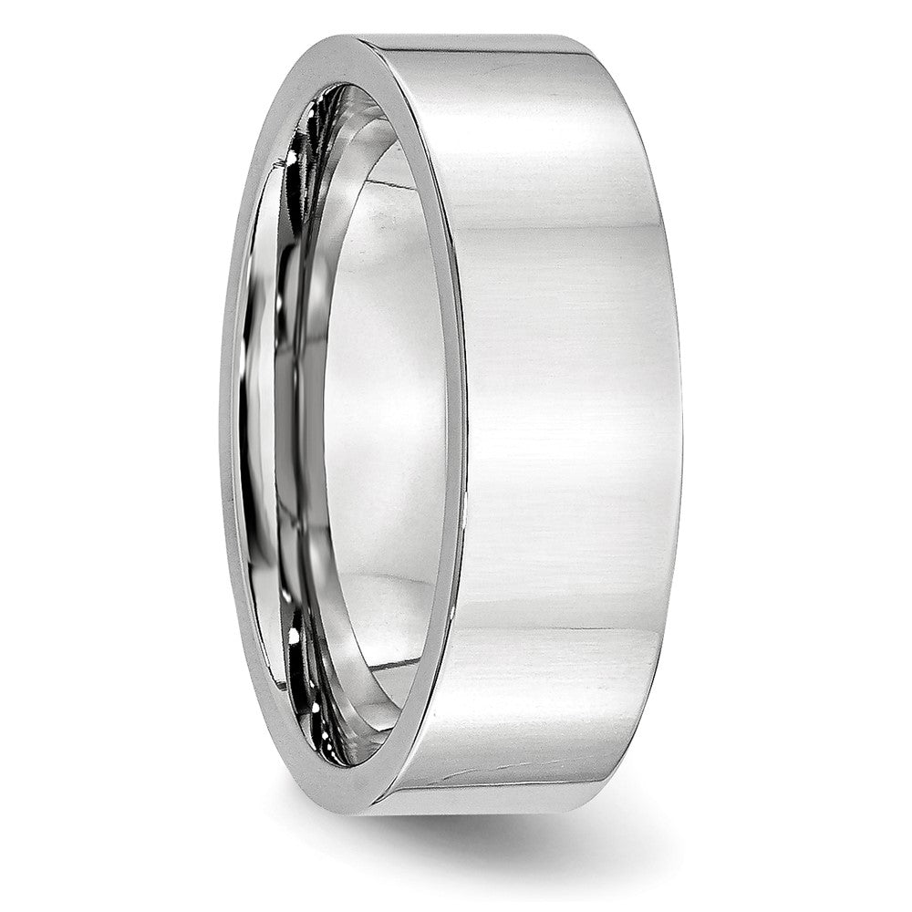 Chisel Cobalt Flat Polished 7mm Band