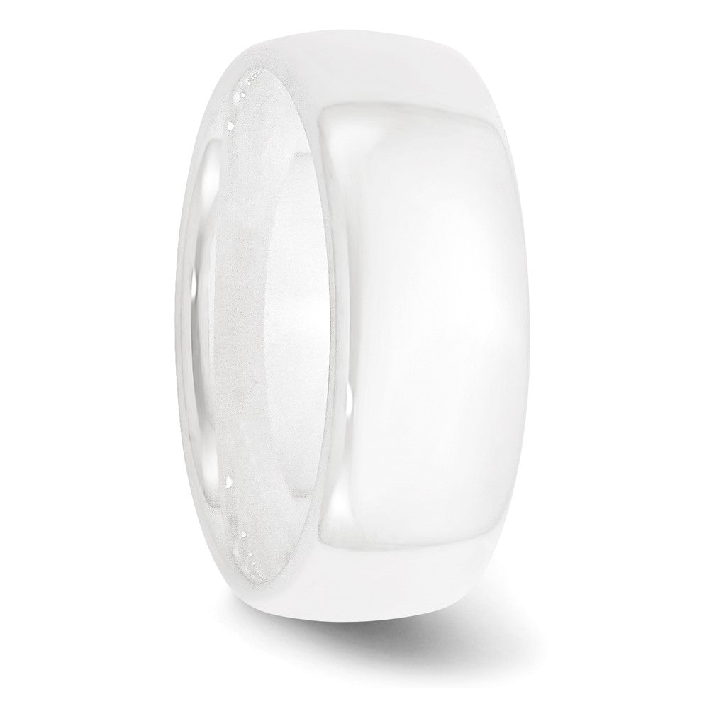 Chisel Ceramic White 8mm Polished Band