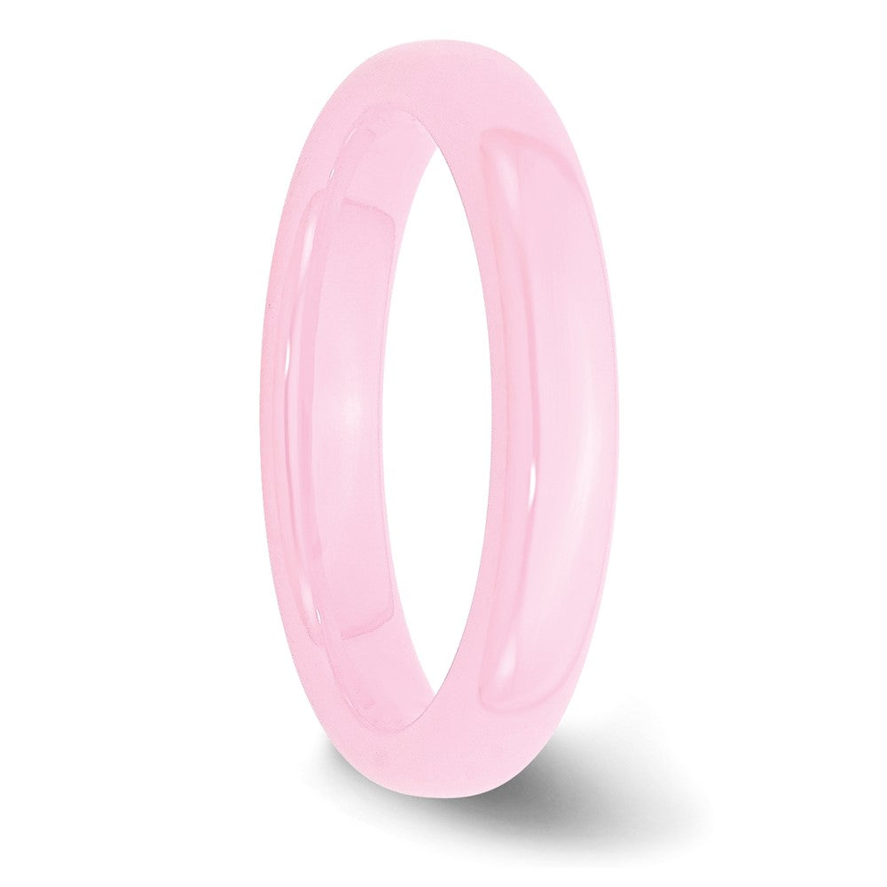 Chisel Ceramic Pink 4mm Polished Band