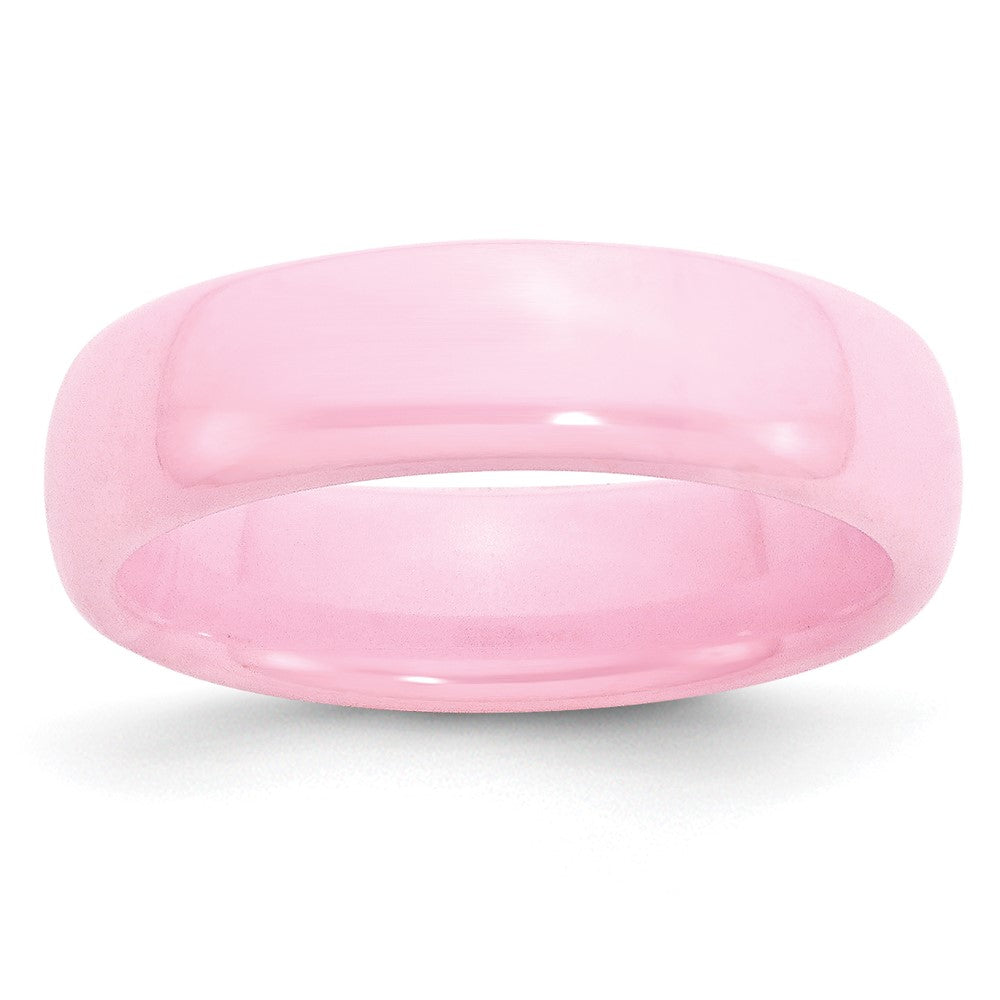 Chisel Ceramic Pink 6mm Polished Band