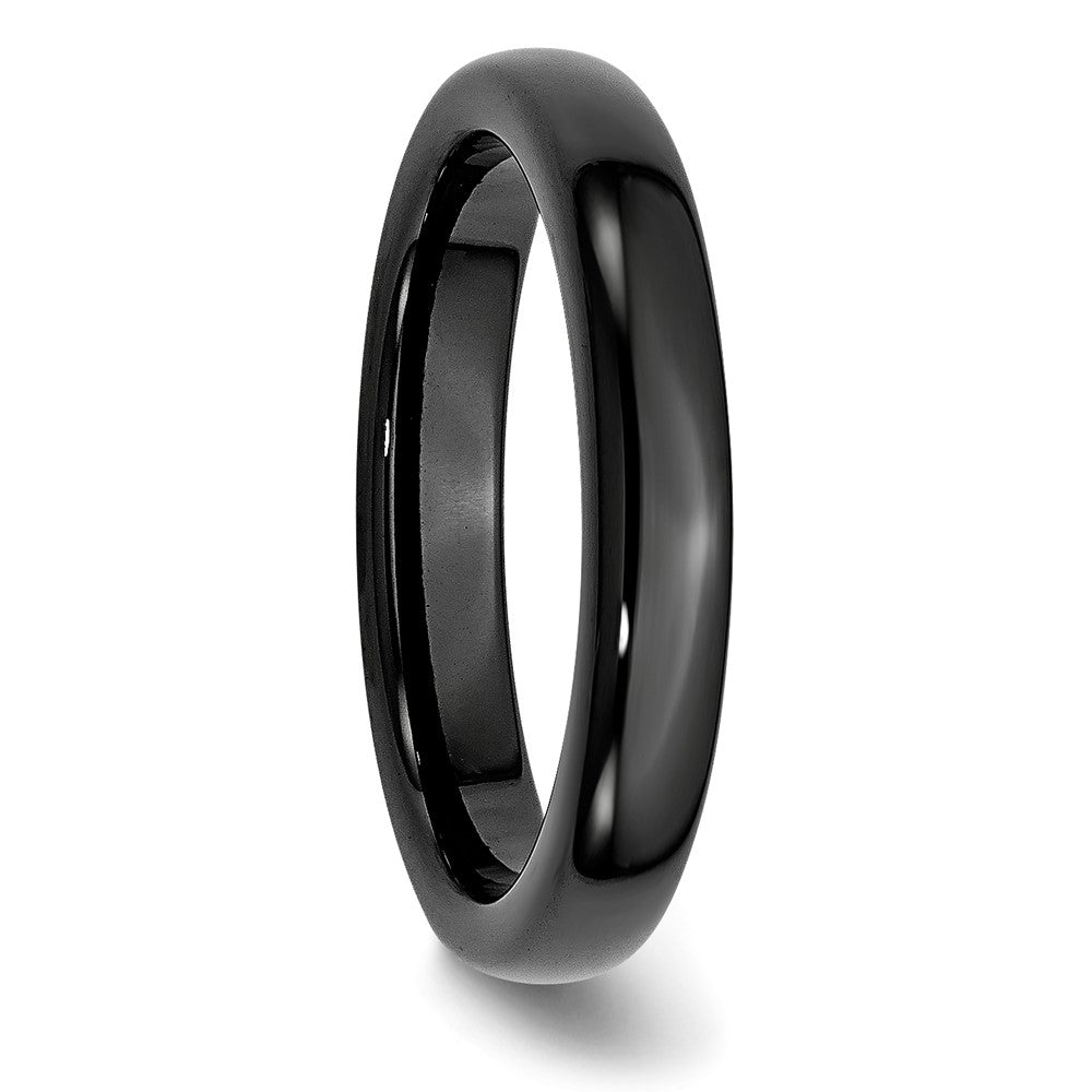 Chisel Ceramic Black 4mm Polished Band