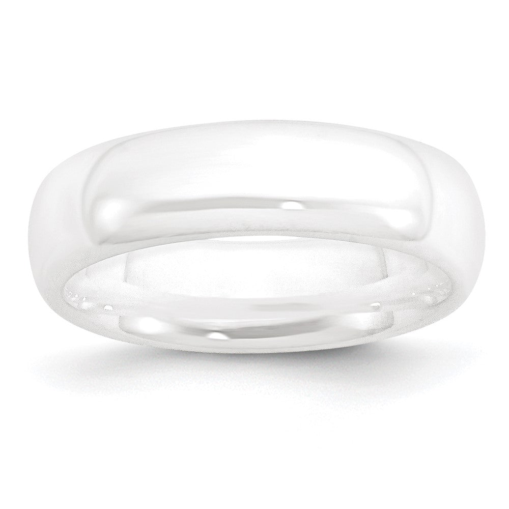 Chisel Ceramic White 6mm Polished Band